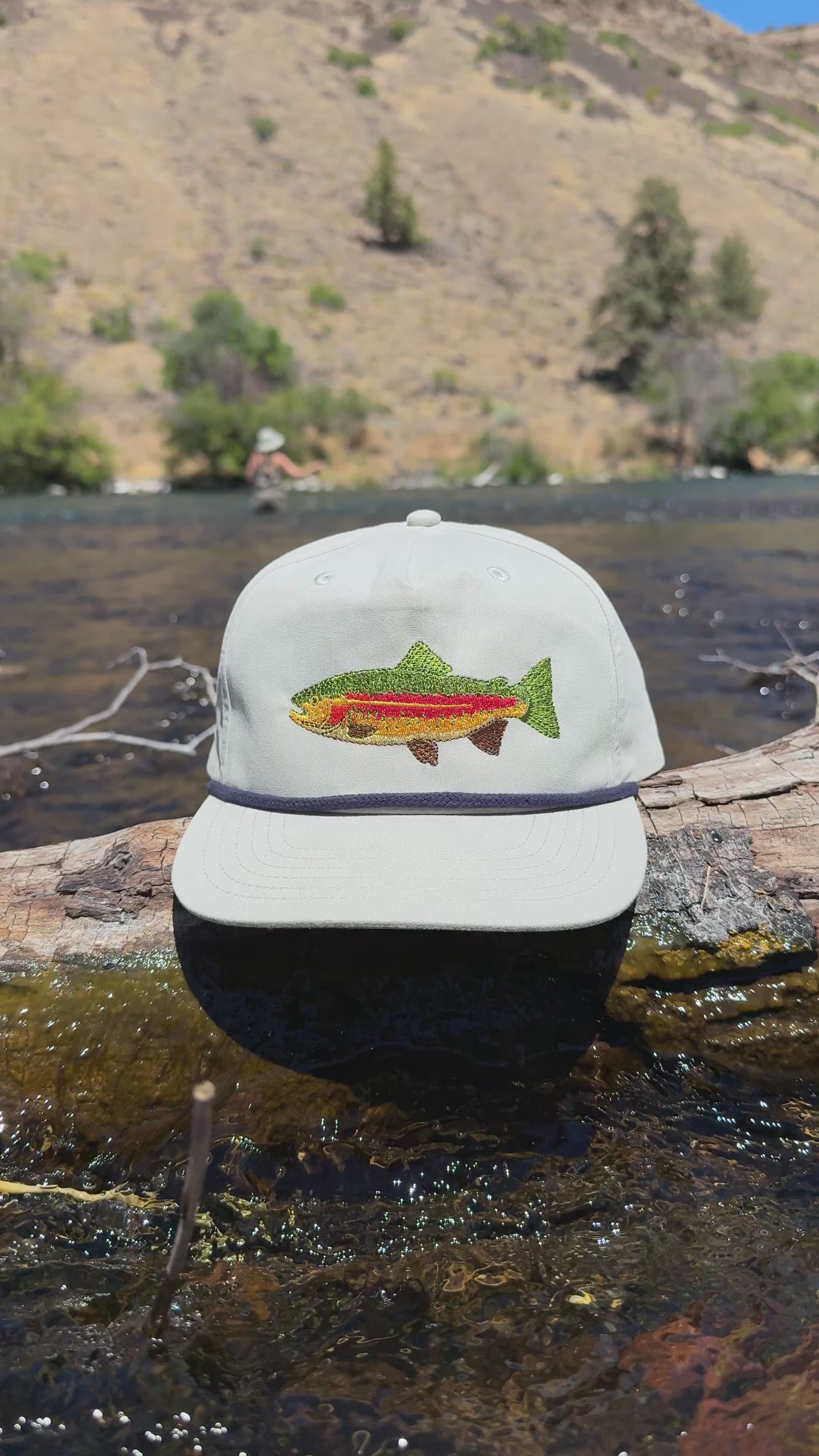 Rainbow trout hat Deschutes river