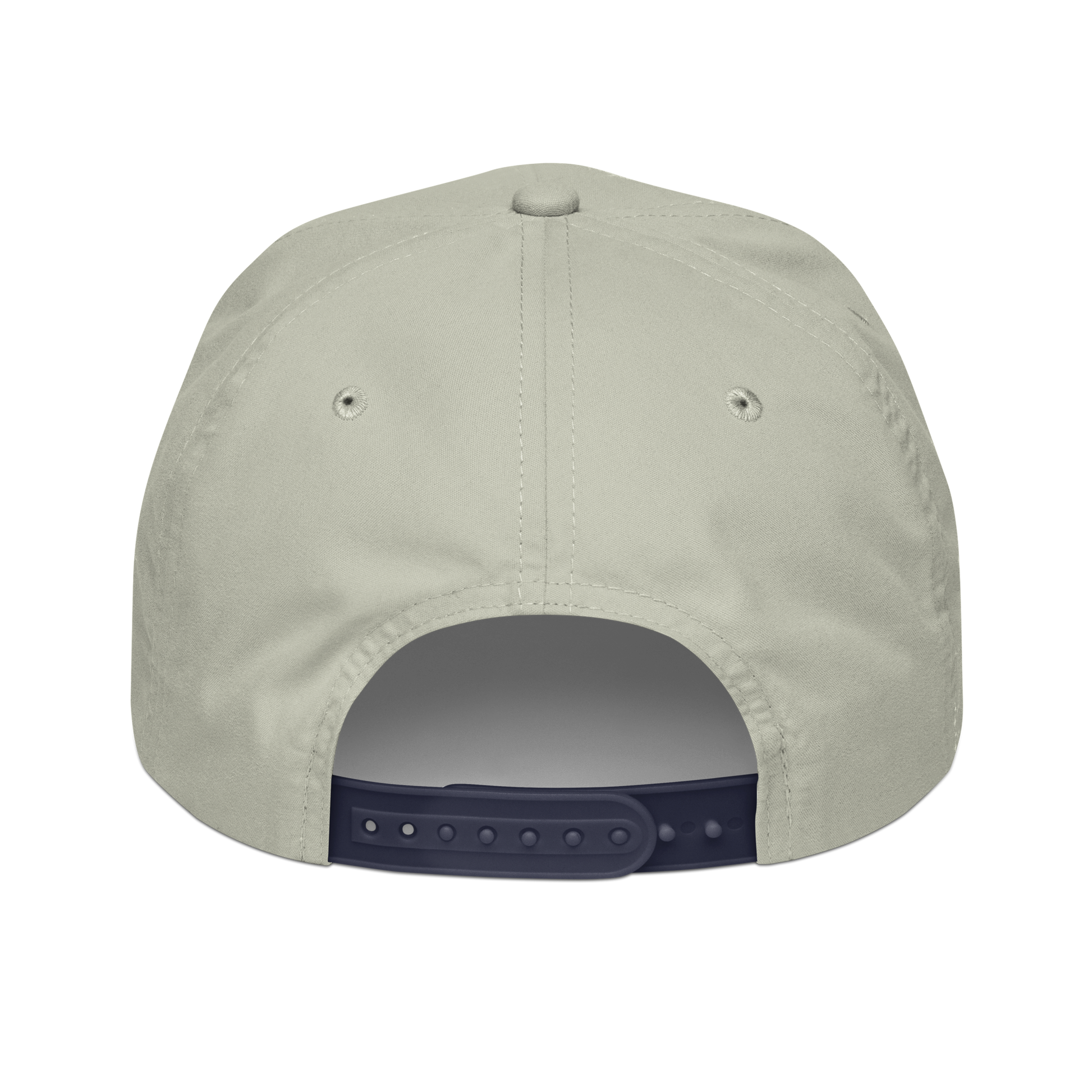 Rainbow Trout Hat, back view, light gray